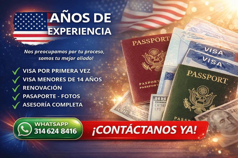 Tramite visa americana en Medellin